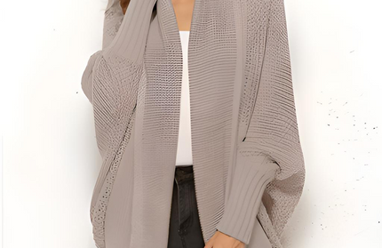 Open Front Batwing Sleeve Cardigan - Hey Love Boutique