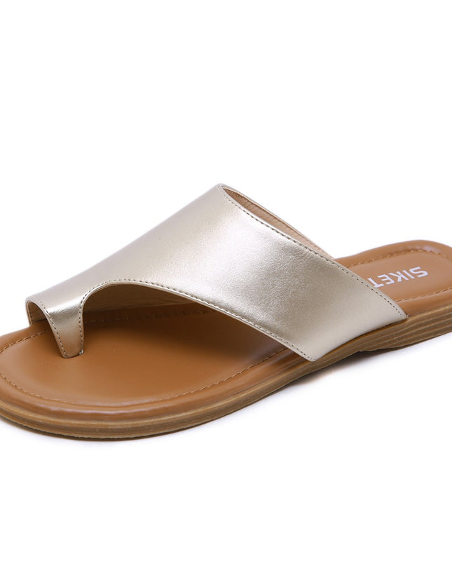 Summer European and American Sandals Beach Large Casual Flat Shoes