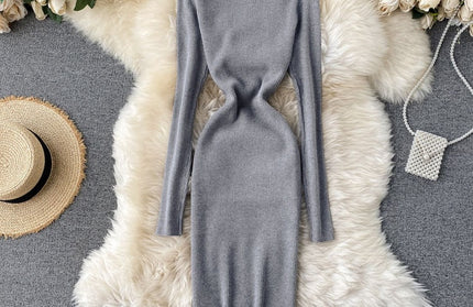 Sexy Turtleneck Knitted Bodycon Dress