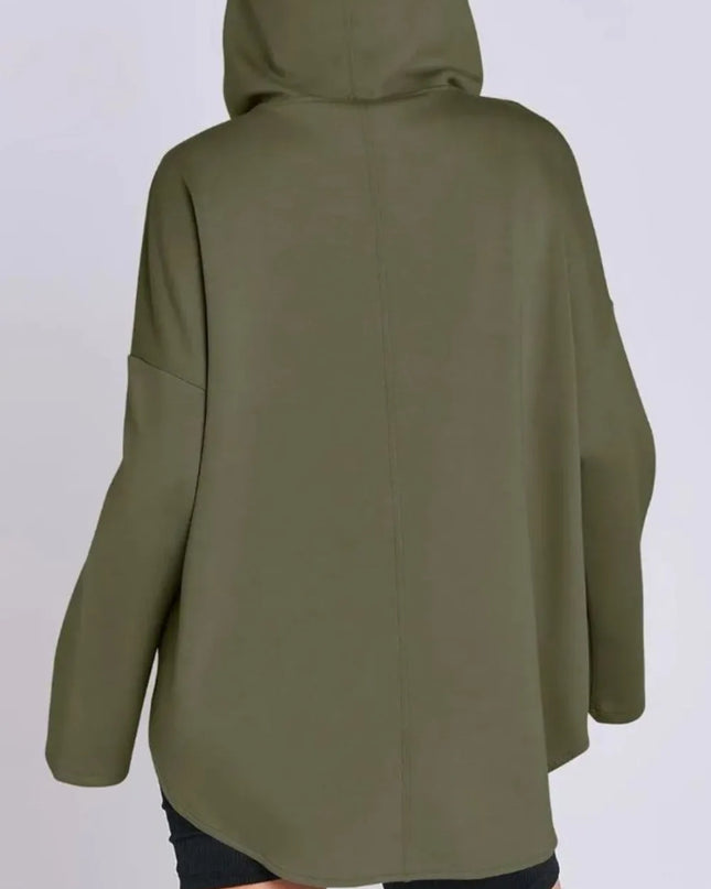 Quarter Zip Long Sleeve Hoodie
