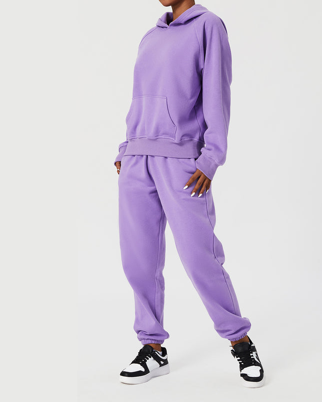 Hooded Loose Sport Sweater Set