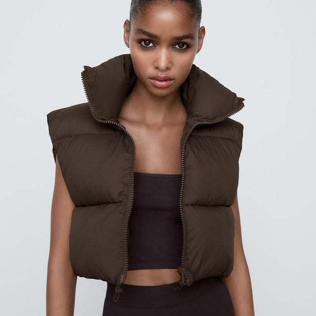Simple Zipper Vest - Hey Love Boutique