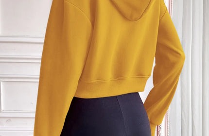 Zip Up Dropped Shoulder Hooded Jacket - Hey Love Boutique