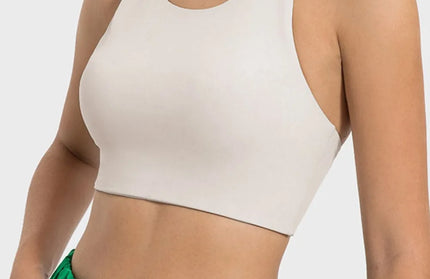 Cutout Round Neck Active Tank