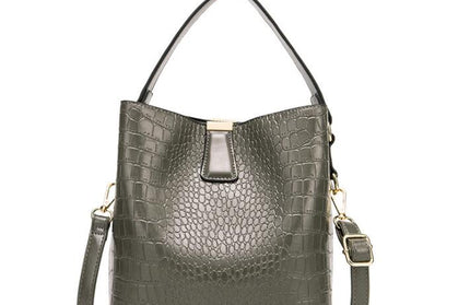 Crocodile Pattern Bucket Bags