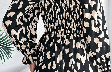 Square Neck Flounce Sleeve Blouse