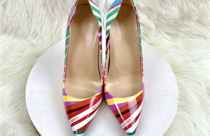 sexy women's zebra high heels