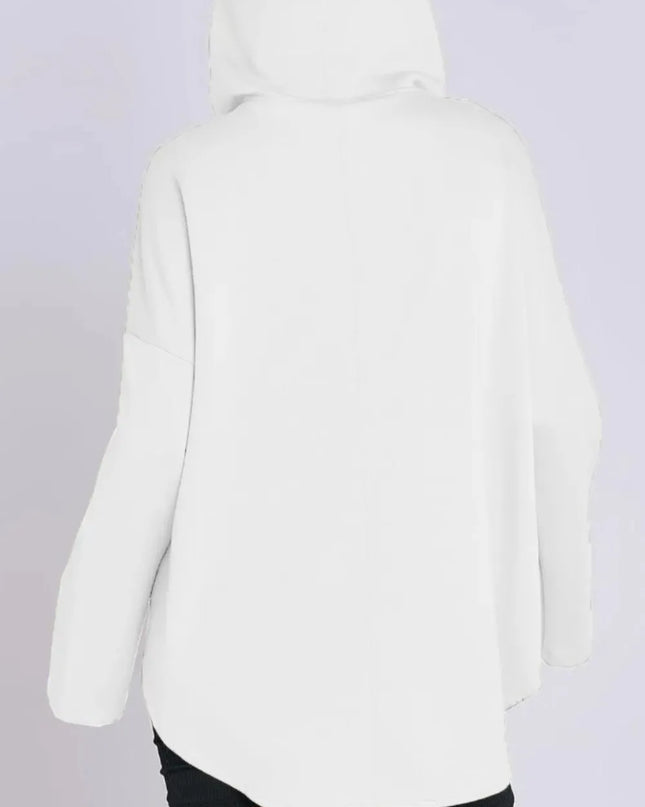 Quarter Zip Long Sleeve Hoodie