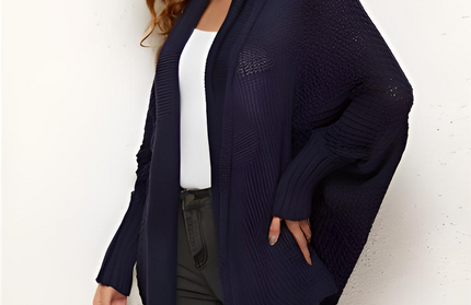 Open Front Batwing Sleeve Cardigan - Hey Love Boutique