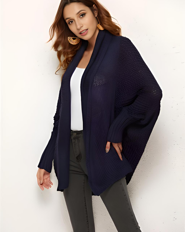 Open Front Batwing Sleeve Cardigan - Hey Love Boutique