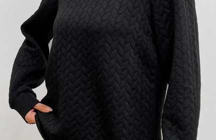 Texture Long Sleeve Sweater