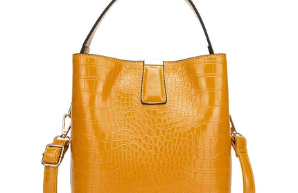 Crocodile Pattern Bucket Bags