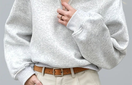 Half Zip Long Sleeve Hoodie