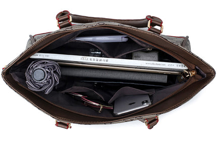 Leather Messenger Bag A Whole Set