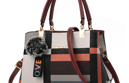 Plaid Stitching Wild Crossbody Bags