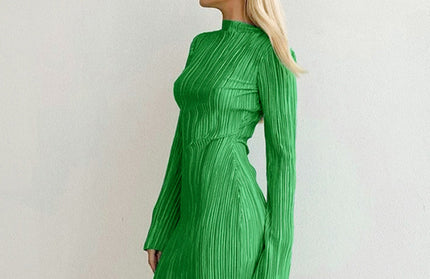 Sexy Pleated Slim Hip Dress