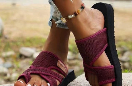 Casual Thick Soled Fish Mouth Scandals