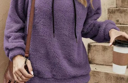 Drawstring Long Sleeve Hoodie