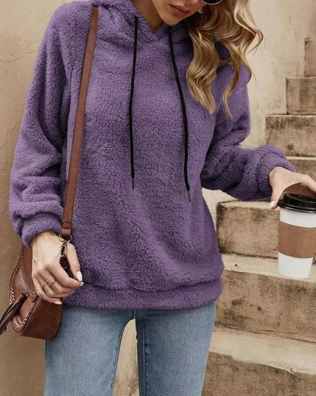 Drawstring Long Sleeve Hoodie
