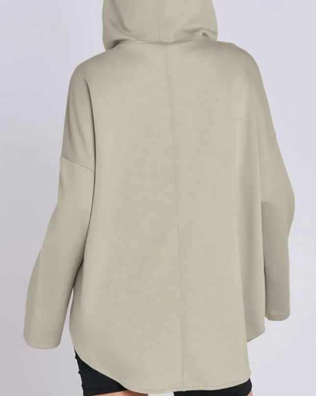 Quarter Zip Long Sleeve Hoodie