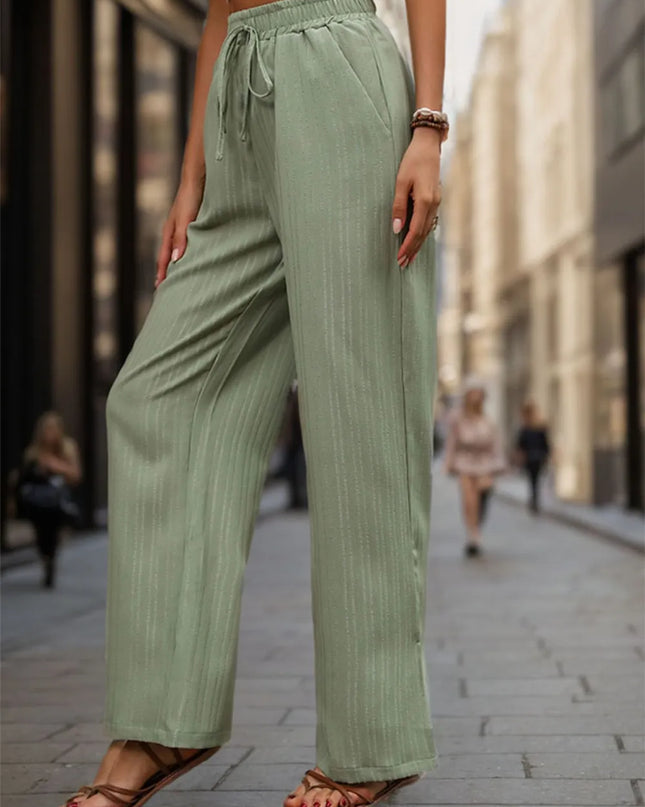 High Waist Wide Leg Pants