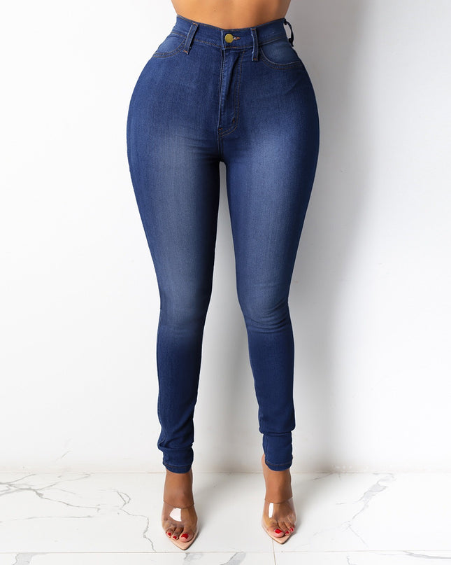 High Waist Thin Jeans