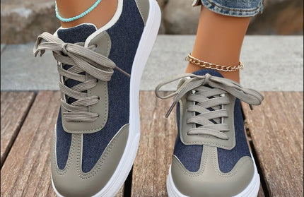 Contrast Lace Up Sneakers