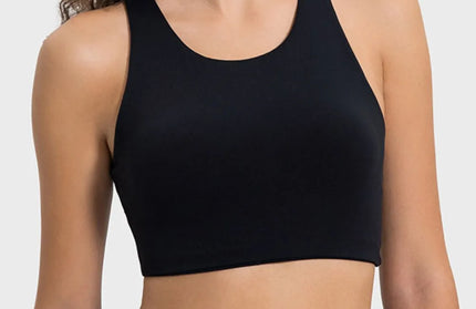 Cutout Round Neck Active Tank