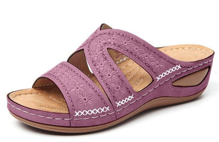 Women'S Sandals Open Toe Summer Women Flats Shoes Female Lightweight Woman Wedges Sandals Ladies Sandals Big Size