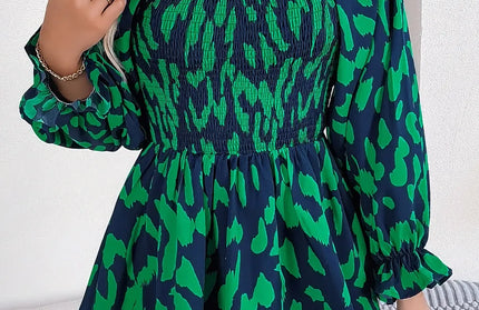 Square Neck Flounce Sleeve Blouse