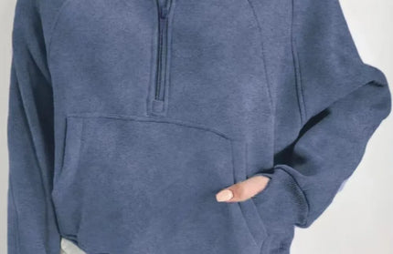 Half Zip Long Sleeve Hoodie