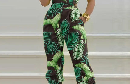 Open Back Cross Lace Up Bow Jumpsuit