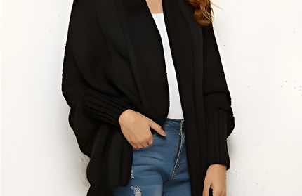 Open Front Batwing Sleeve Cardigan - Hey Love Boutique