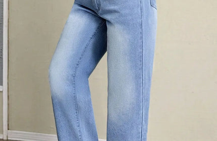 Washed High Waist Jeans