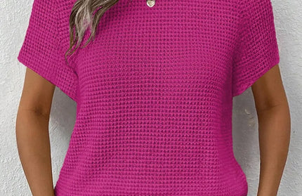 Knitted One Shoulder Sleeved Sweater