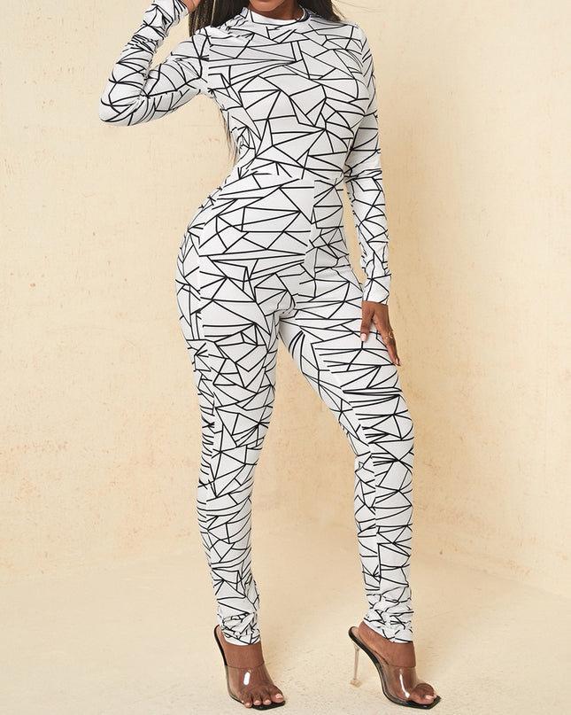 Round Neck Leopard Jumpsuit - Hey Love Boutique