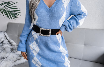 College Style Wool Dress