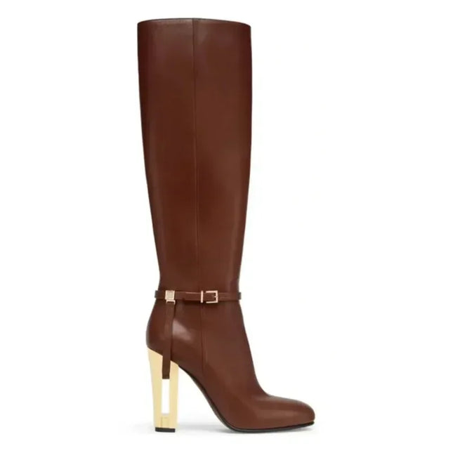 Thick Knee High Boots