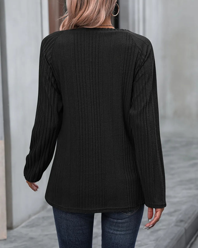 Round Neck Long Sleeve T-Shirt