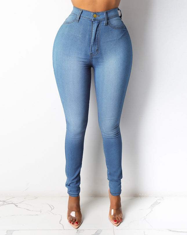 High Waist Thin Jeans