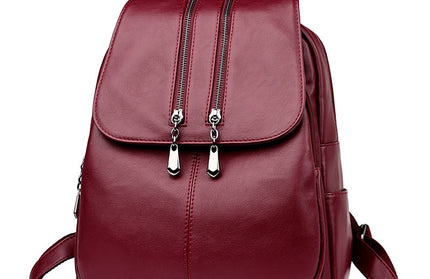 Leather Laptop Backpack