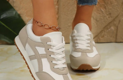 Contrast Lace Up Sneakers