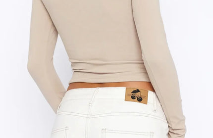 Button Down Long Sleeve Top