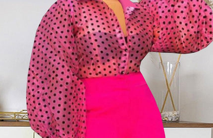 Polka Dot Bubble Shirt