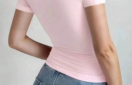 Casual Slim Fit Short Sleeved T-shirt