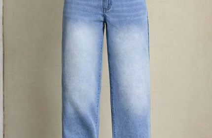 Washed High Waist Jeans