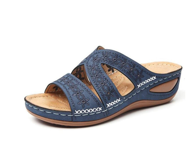 Women'S Sandals Open Toe Summer Women Flats Shoes Female Lightweight Woman Wedges Sandals Ladies Sandals Big Size