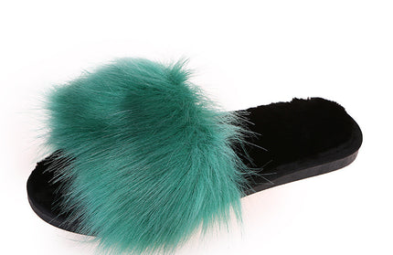 The New Plush Slippers Can Be Worn Outside The Home Plus Size Women's Slippers - Hey Love Boutique