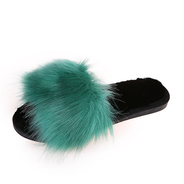 The New Plush Slippers Can Be Worn Outside The Home Plus Size Women's Slippers - Hey Love Boutique