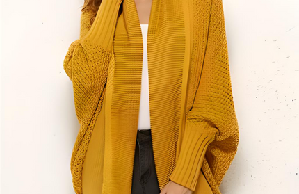 Open Front Batwing Sleeve Cardigan - Hey Love Boutique